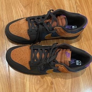 Nike Men's Brown and Purple Sneakers
